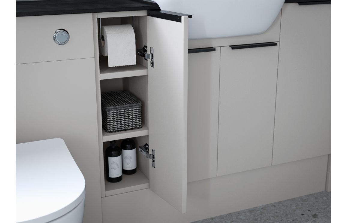 Nevada 1200mm Plinth - Matt Dove Grey - Image 3