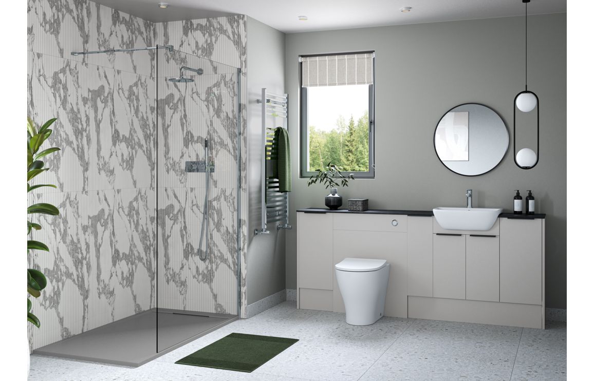 Nevada 1200mm Plinth - Matt Dove Grey - Image 2