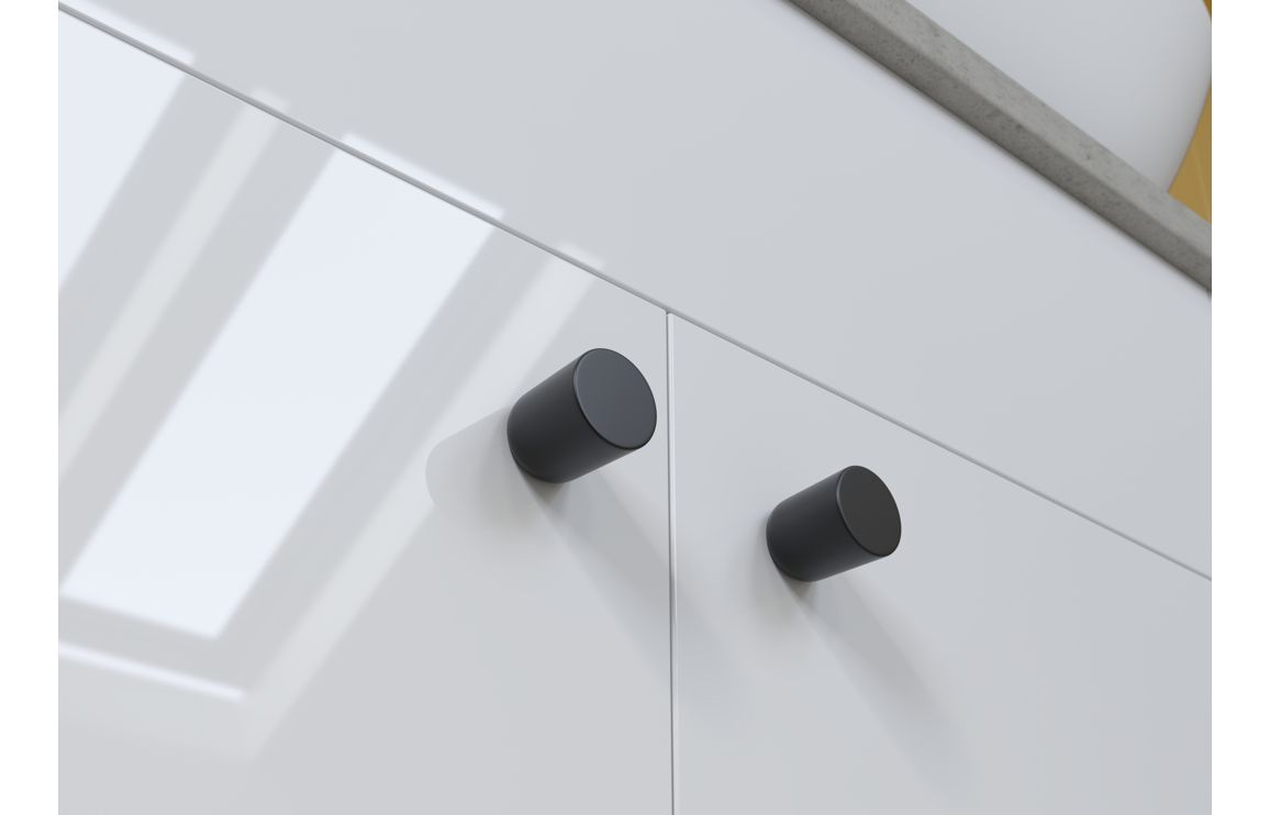 Nevada Slim Depth End Panel - White Gloss - Image 3