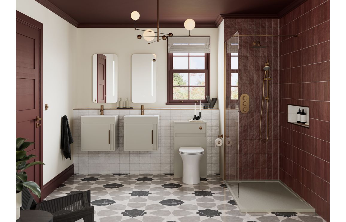 Dakota 410mm Floor Standing Unit Inc. Basin - Matt Latte - Image 2