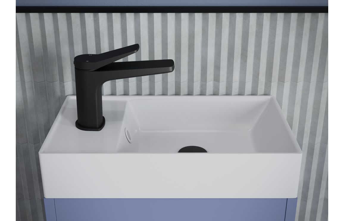 Dakota 500mm Floor Standing WC Unit - Matt Misty Blue - Image 3