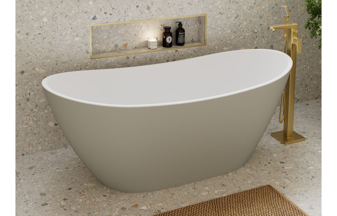 Earn Freestanding 1700x780x690mm Bath - Latte - Image 2