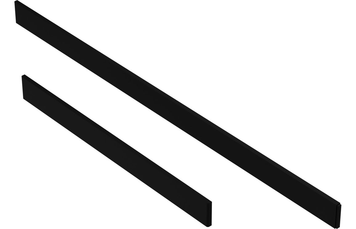 Tray Riser Set for 40mm Low Profile Rectangular (1000-1200mm) - Matt Black